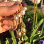 bud gold pierce earring
