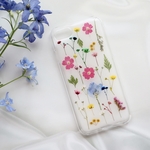 スイートボタニカル 押し花iPhoneケース スマホケース スマホカバー iPhone11 iPhone12 SE2 Android Galaxy Xperia シンプル クリア 韓国　全機種