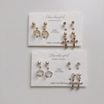 earring 4set(cross)