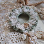 シルキーミント❁Happiness Clover & handmade tagのシュシュ