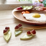 【新作】クリの栗山兄弟 箸置き /陶器製  栗 