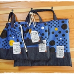K様オーダー品：ボタン柄の通園通学4点セット