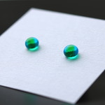 【earth】 琉球ガラス 一粒ガラスのスタッドピアス / イヤリング サージカルステンレス / 樹脂ピアス