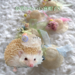 お花かわいい麻帽子（S）セミオーダー