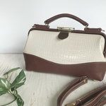 ✶springSALE《30％OFF》✧ショルダーバッグ✧【ミルキーホワイト×チョコレートブラウン】corto-コルト-
