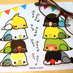★新作★もしょもしょインコメガネクリーナー(大)♪