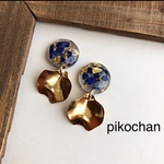 ラピスラズリ×ゴールドピアス❤︎