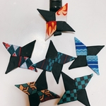 鬼★名札クリップ 和柄 手裏剣 男の子★滅