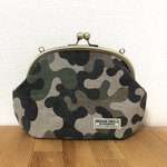 ☆迷彩☆がま口☆お財布機能付き