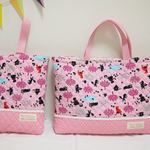 可愛い♪赤ずきんちゃん（p）柄レッスンバッグ＆上靴入れセット☆h