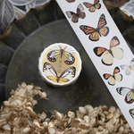 ★再入荷★[樂意] [LY-092] 緋羽-復古(Vintage Butterfly) 蝶々柄 和紙マスキングテープ(剥離紙付き)