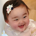 レースフラワー♡ヘアクリップ　ベビーヘアクリップ　赤ちゃんヘアクリップ