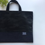 長く使える レッスンバッグ◼️洗練ブラック迷彩◼️入園入学 男の子◼️上履き袋 体操服袋 給食袋 巾着追加可能♪