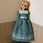 リカちゃん　レース付きクラシックワンピース