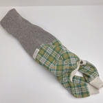 イタグレ服SS チェック切替 ノースリーブロンパース 犬服