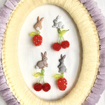 ❤️再販②❤️ うさぎといちご&さくらんぼピアス　イヤリング　