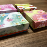和柄の手づくり小箱4個セット【四季・野花】
