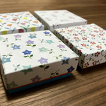 和柄の手づくり小箱(4個セット・小花)
