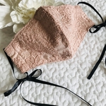 #リボンマスク🎀刺繍レースマスク🎀 刺繍マスク おしゃれ
