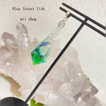Blue forest fish ペンデュラム　ネックレス