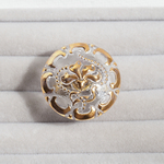 Czech Glass ring  -No.9-
