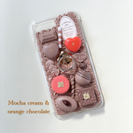 ERINA様オーダー(チョコクリームとオレンジチョコのiPhone8plusケース)