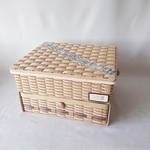 【N様オーダー品】クラフトバンド　引き出し付　収納BOX