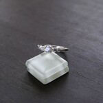 ブルームーンストーン　　CZバンドリング　SILVER925