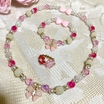 ✨🆕✨ジュエリー風お洒落れな3点セット　ネックレス　ブレスレット　リング