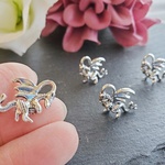 ドラゴン　恐竜　チャーム　シルバー　ロジウム　銀古美　