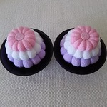 ちりめん細工    菊落雁    お供物(うす紫)