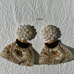 インド刺繍リボンのピアス・イヤリング