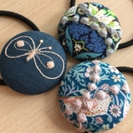 ミナペルホネン ヘアゴム handmade くるみボタンセット 伊勢丹限定 tambourine choucho