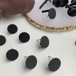 【6個】ラウンドマットピアス