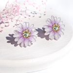 マーガレットのイヤリング/ピアス【Amethyst】