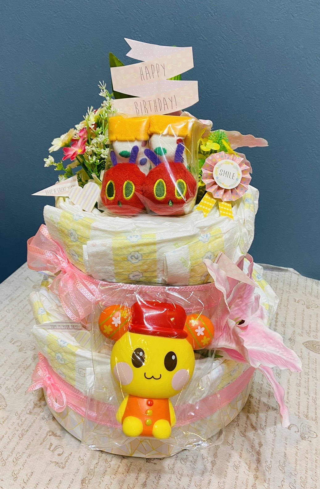 【ハンドメイド】おむつケーキ 4,260円