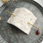 ﾏｼﾞｪｽﾃ　かんざし　ｲﾝﾄﾞ刺繍　刺繍　ﾍｱｱｸｾｻﾘｰ