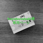 hayabusababi様専用ページ