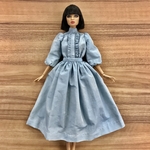 1/6ドールのコットンポリギャザースカート　Mサイズ
