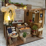 木製 明かりが灯る カフェ✩⃛ ドールハウス  インテリア