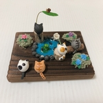 紫陽花とねこ