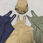 【napusapu様専用】タウン&プレイウェア　砂場着　カバーオール 80~90 Cafeaulait