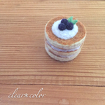 羊毛×ブルーベリーパンケーキ