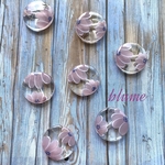 再販【ビーズ】lavende large flower beads.