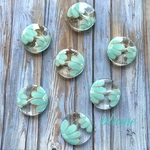 再販2【ビーズ】re:ICE Blue large flower beads.