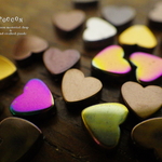 6mm ヘマタイト mix color ♡ハートビーズ 20個