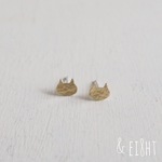 【再販】- Brass - Kitty ピアス