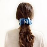 ［送料無料］バナナクリップ・リネン・グラデーションインディゴ