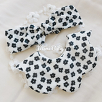 New!!!monotone Flower＊もくもくスタイ、ベビーバンドセット