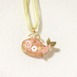 マカロンピンクくじら♡ネックレス